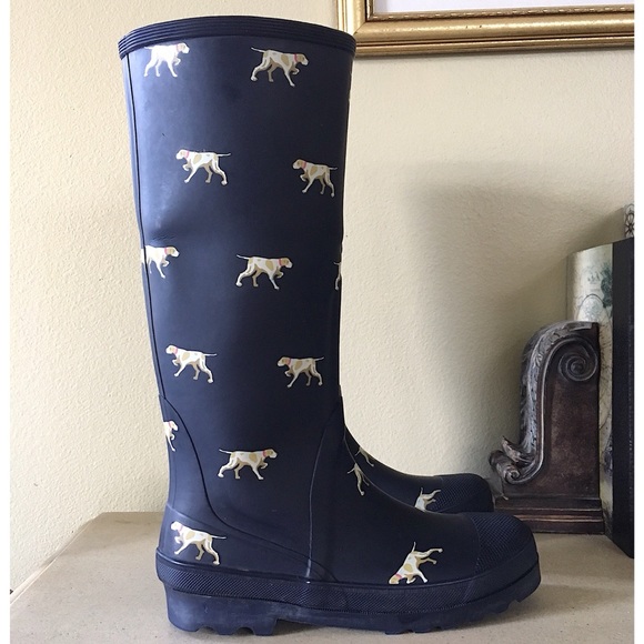 J. Crew Shoes - J. CREW DOG PRINT RAIN BOOTS